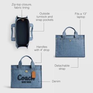 Coach Leather Patch Detail